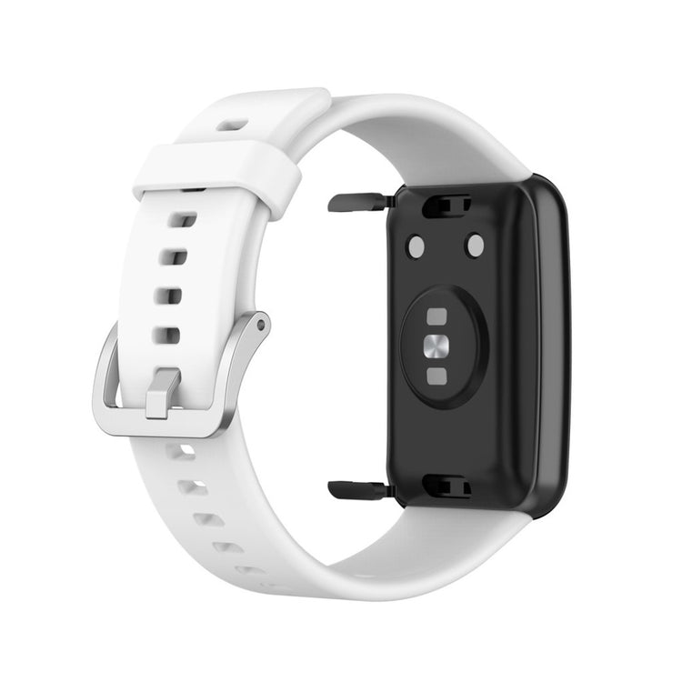 Rigtigt smuk Huawei Watch Fit Silikone Rem - Hvid#serie_2