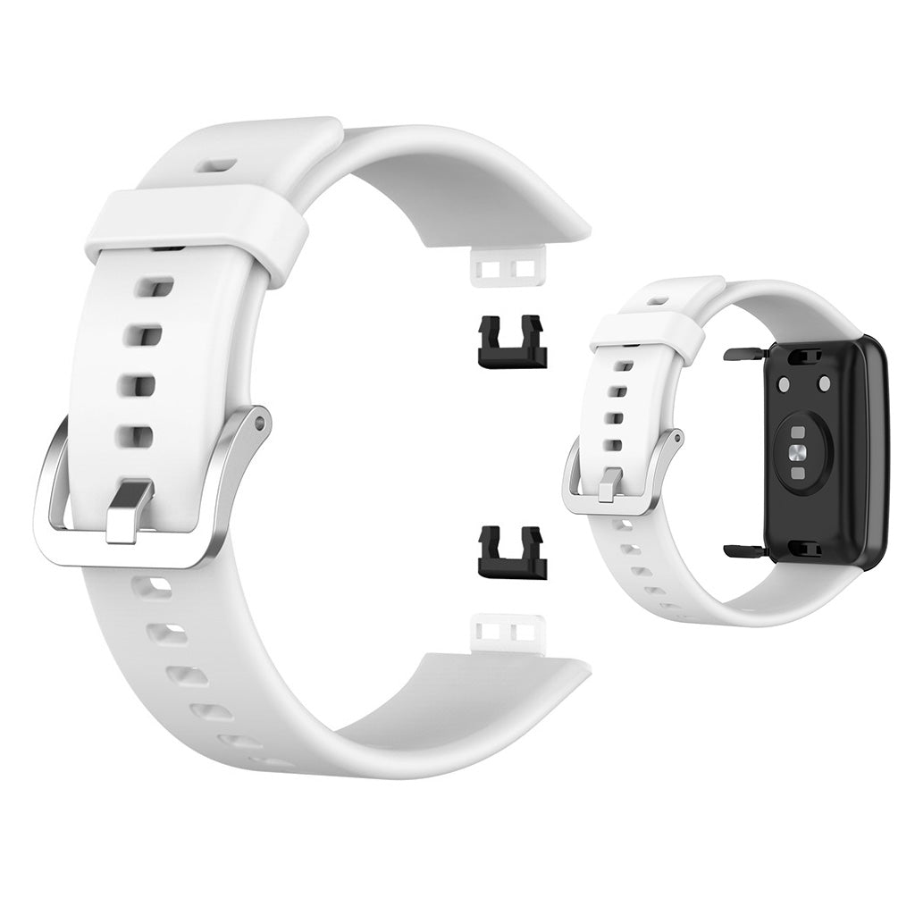 Rigtigt smuk Huawei Watch Fit Silikone Rem - Hvid#serie_2