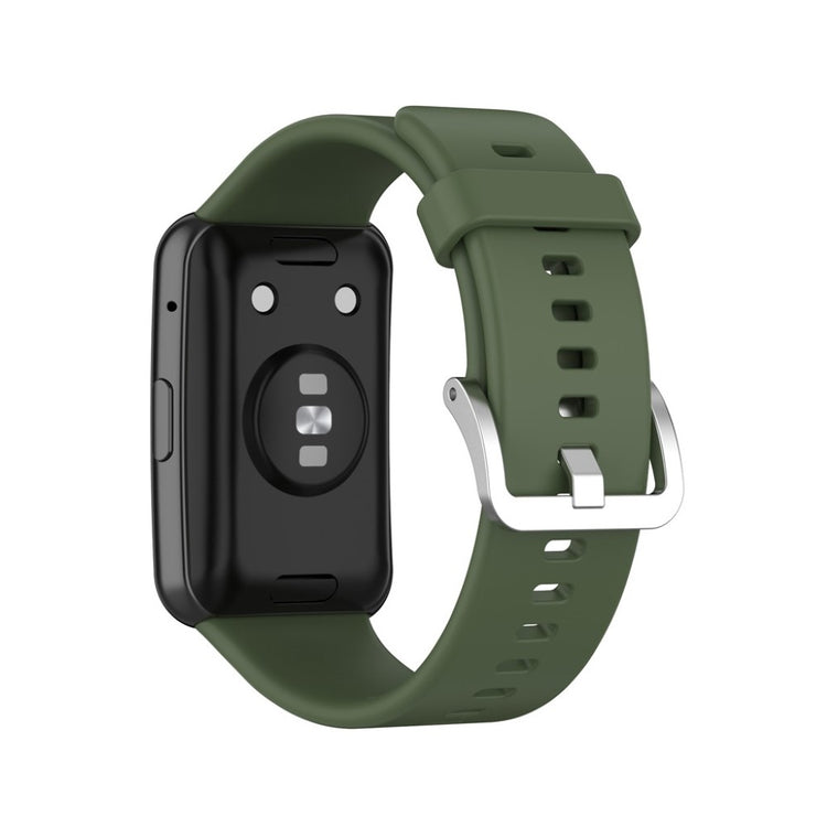 Super smuk Huawei Watch Fit Silikone Rem - Grøn#serie_3