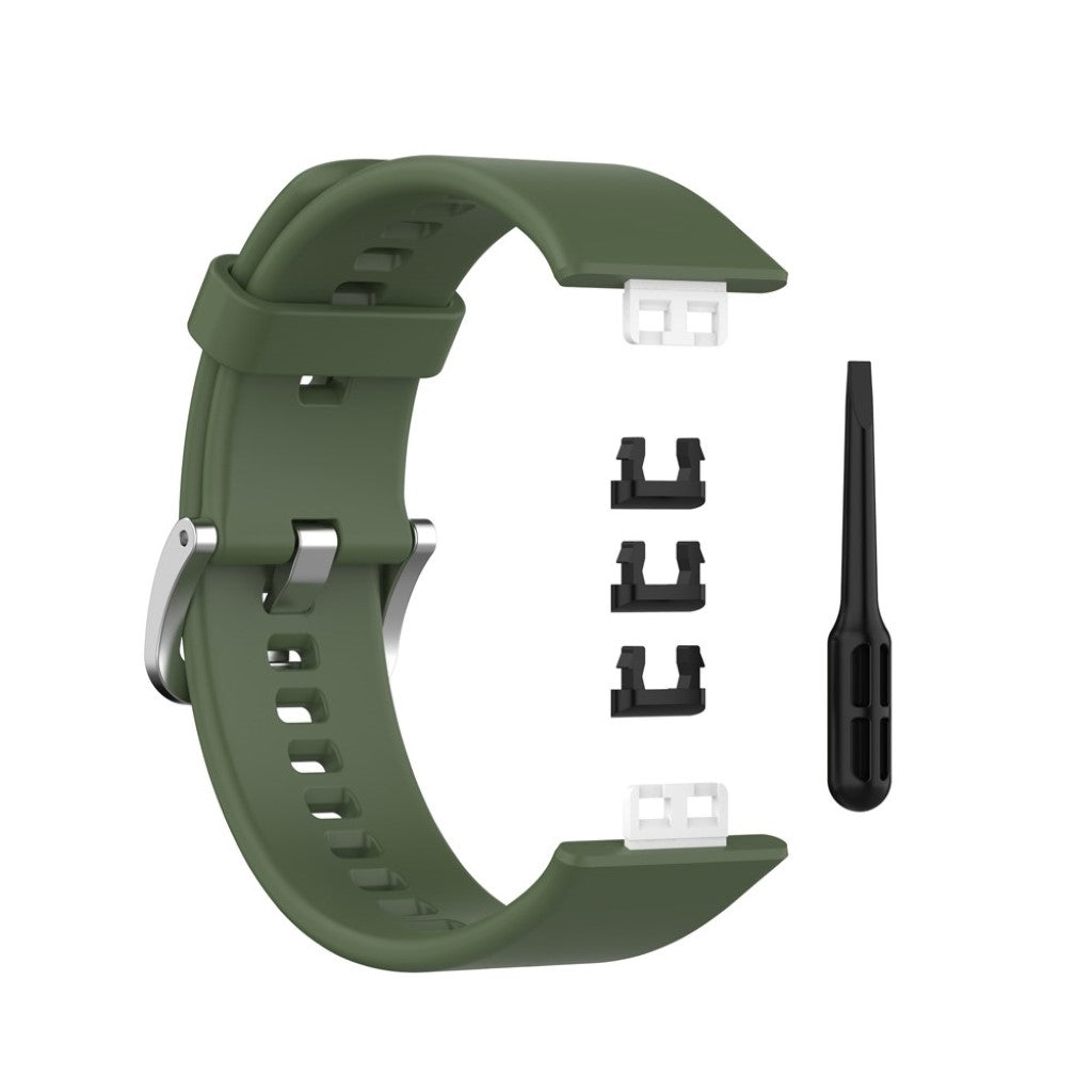 Super smuk Huawei Watch Fit Silikone Rem - Grøn#serie_3