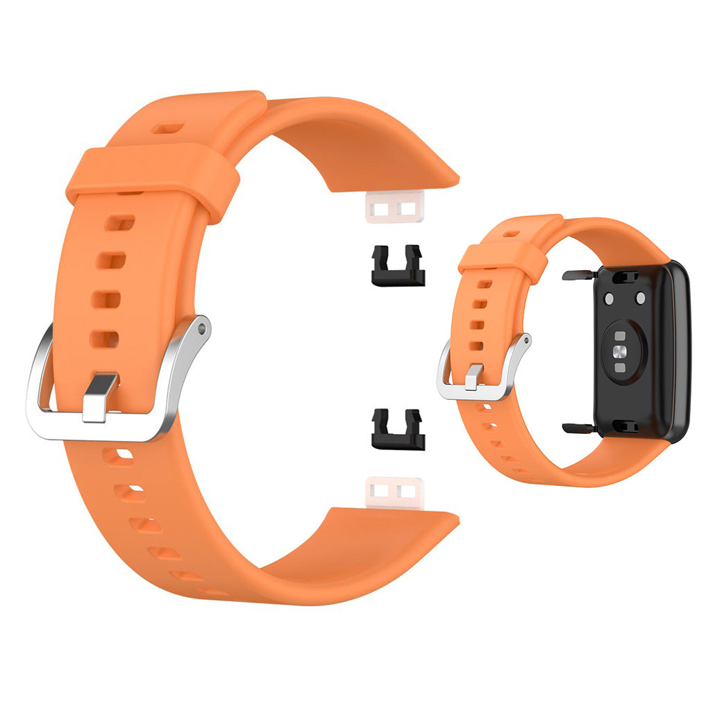 Super smuk Huawei Watch Fit Silikone Rem - Orange#serie_6