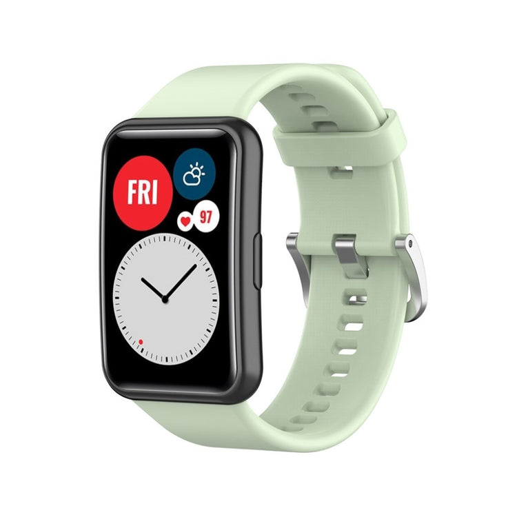 Super smuk Huawei Watch Fit Silikone Rem - Grøn#serie_7
