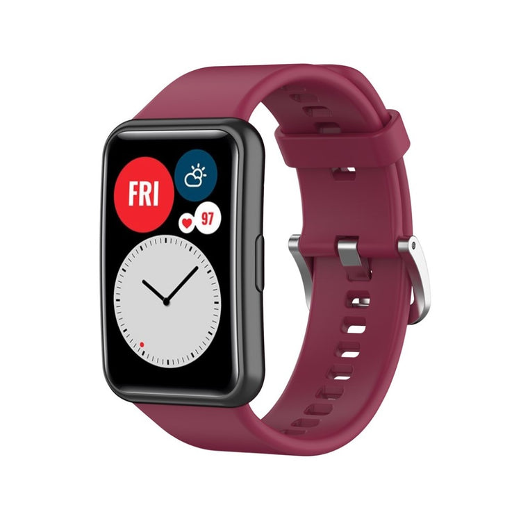 Super smuk Huawei Watch Fit Silikone Rem - Rød#serie_8