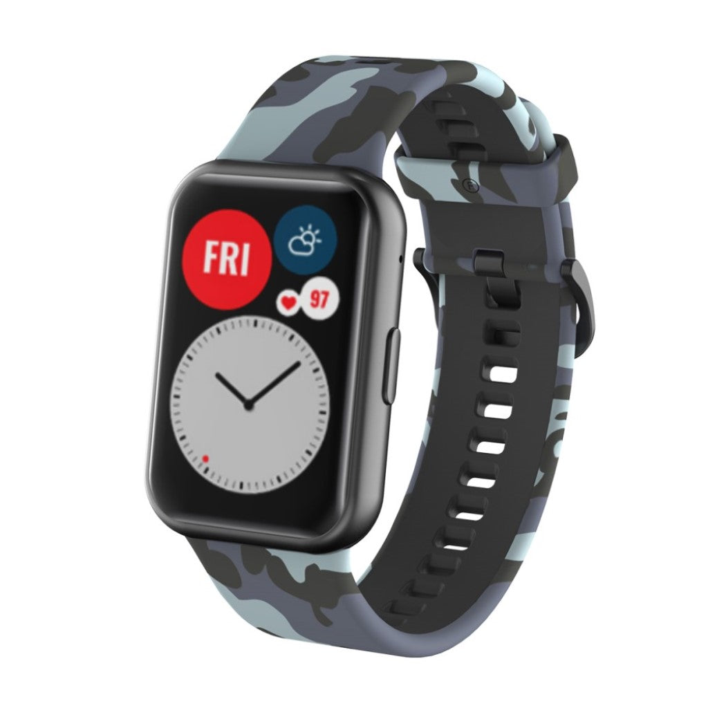 Smuk Huawei Watch Fit Silikone Rem - Sølv#serie_1