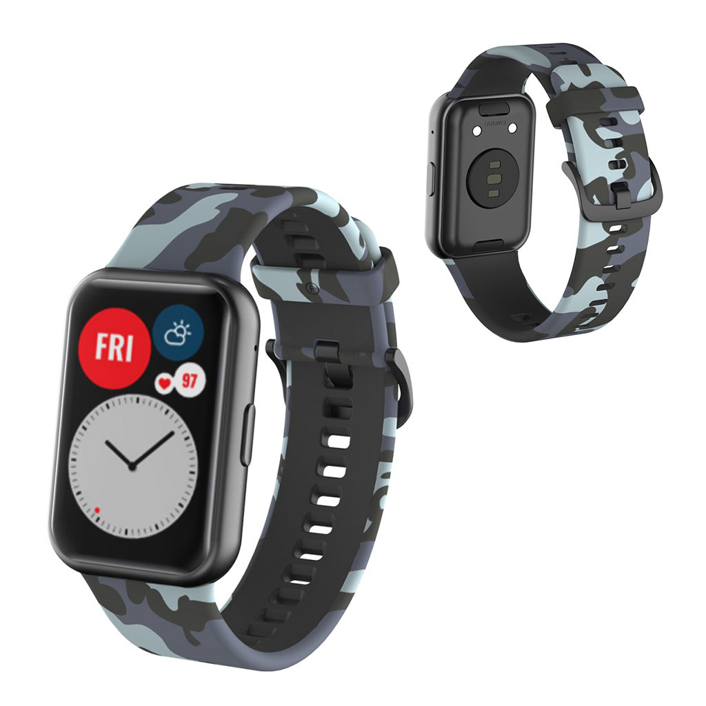 Smuk Huawei Watch Fit Silikone Rem - Sølv#serie_1