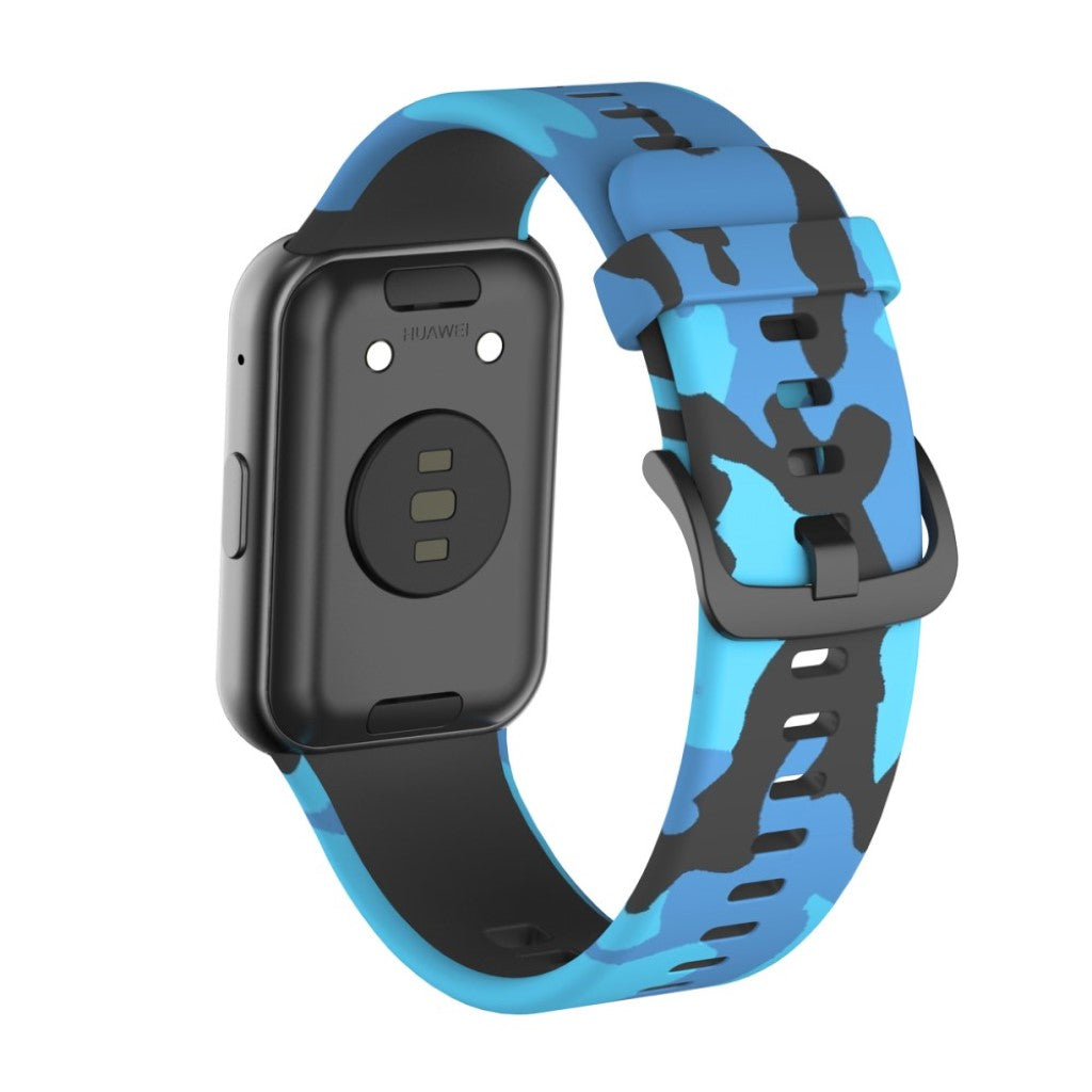 Super fed Huawei Watch Fit Silikone Rem - Blå#serie_4