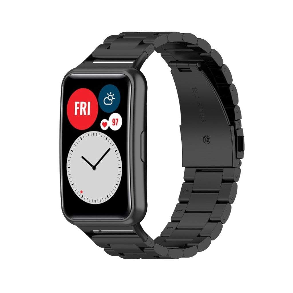 Meget fantastisk Huawei Watch Fit Metal Rem - Sort#serie_1