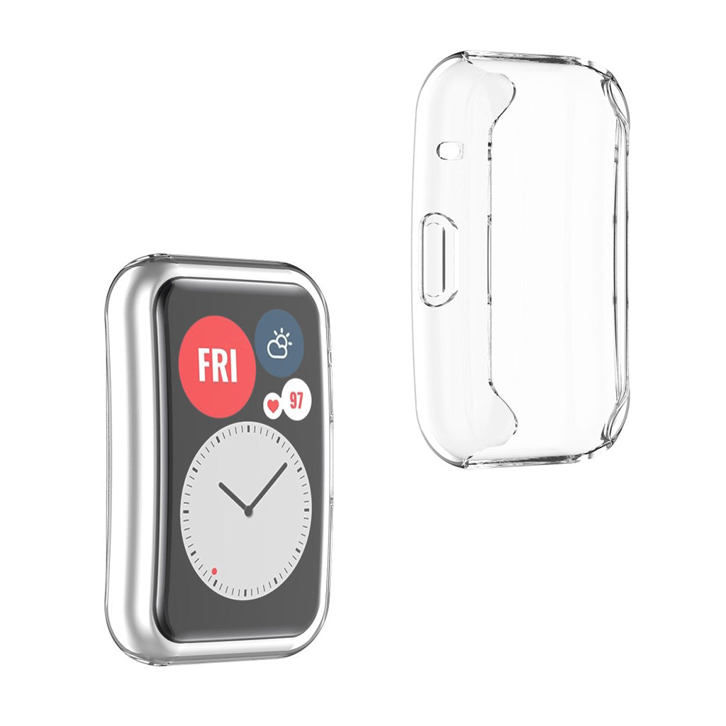 Vildt Fint Huawei Watch Fit Silikone Cover - Gennemsigtig#serie_9