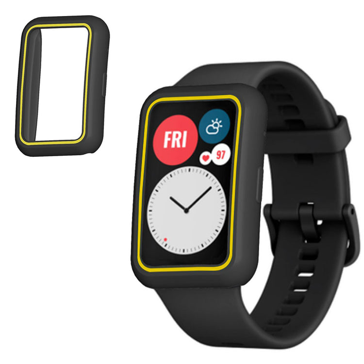 Huawei Watch Fit  Plastik Bumper  - Gul#serie_3