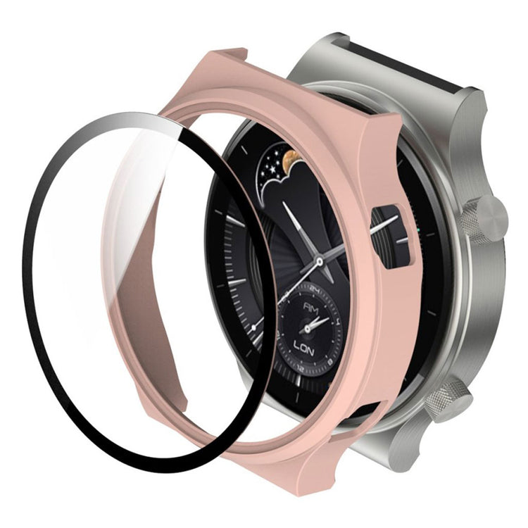 Huawei Watch GT 2 Pro matte cover with tempered glass - Pink#serie_2
