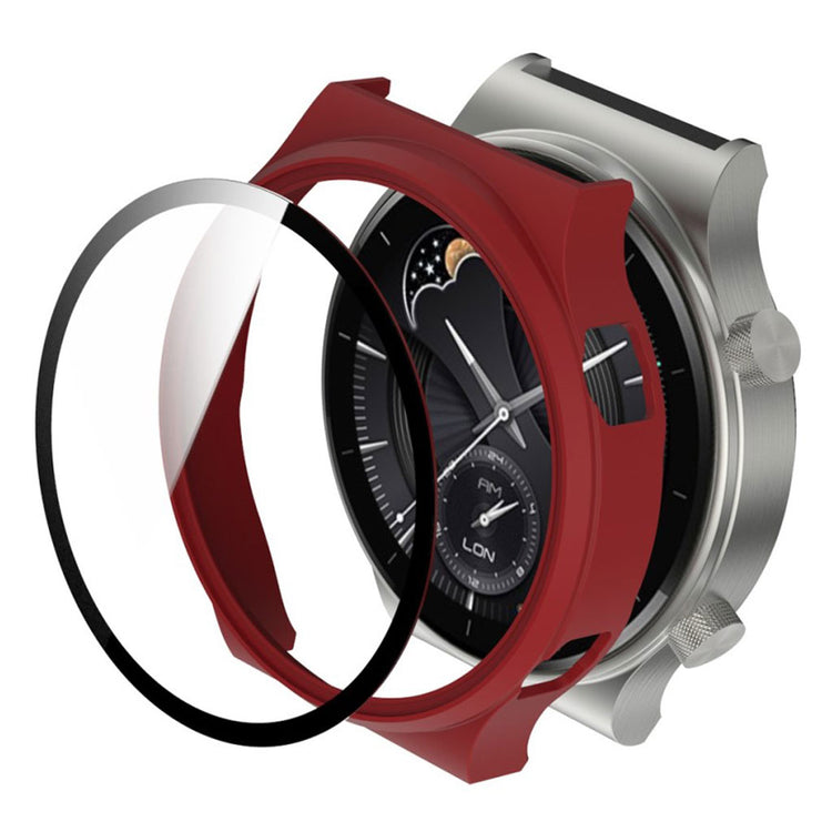 Huawei Watch GT 2 Pro matte cover with tempered glass - Red#serie_4