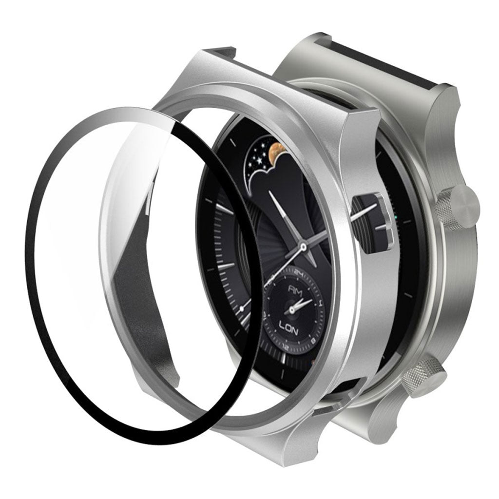 Huawei Watch GT 2 Pro matte cover with tempered glass - Silver#serie_8