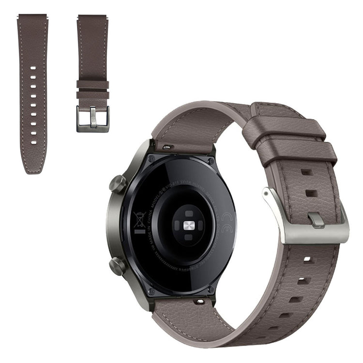 Huawei Watch GT 2 Pro / GT 2 46mm leather watch band - Grey#serie_3