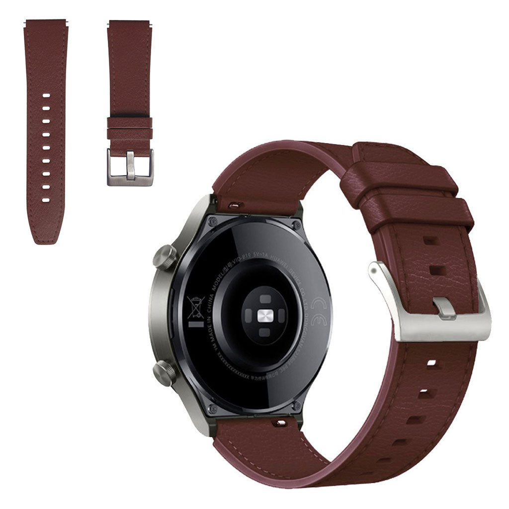 Huawei Watch GT 2 Pro / GT 2 46mm leather watch band - Coffee#serie_4