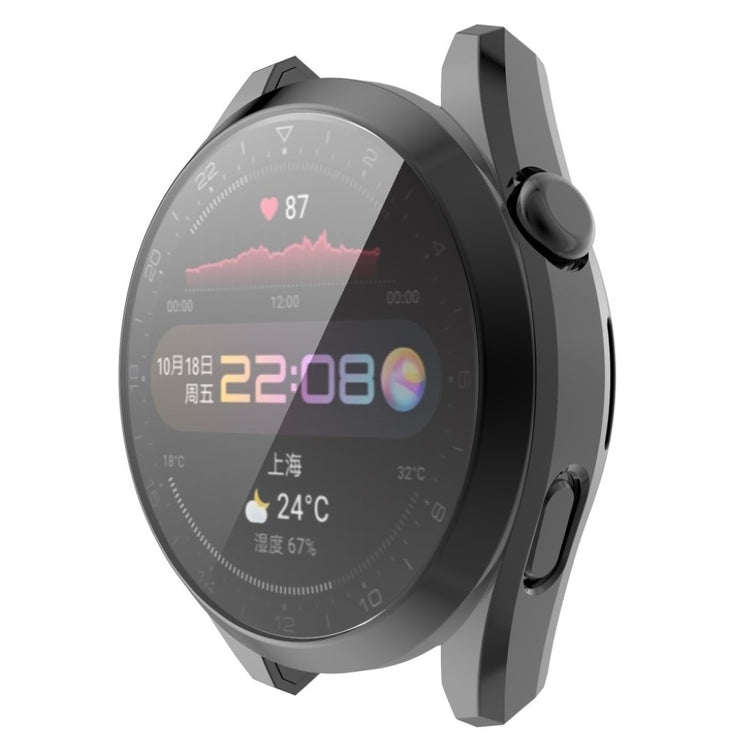 Super Fed Huawei Watch 3 Pro Silikone Cover - Sort#serie_1