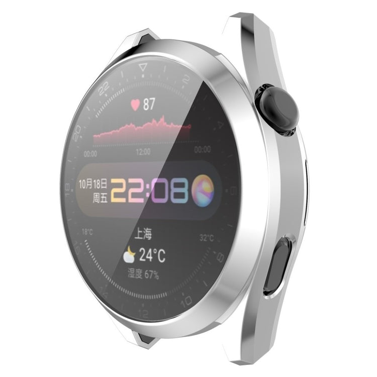 Super Fed Huawei Watch 3 Pro Silikone Cover - Sølv#serie_3