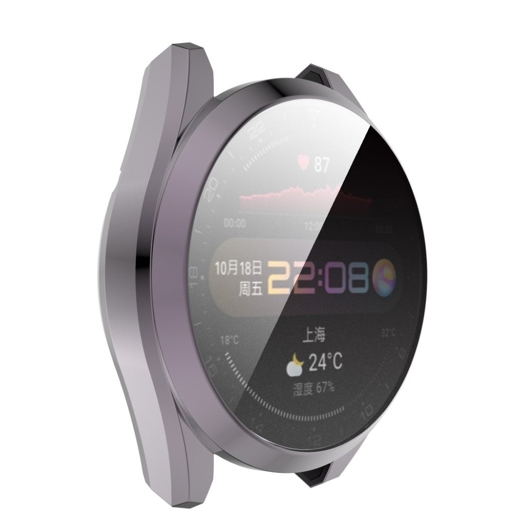 Super Fed Huawei Watch 3 Pro Silikone Cover - Sølv#serie_4