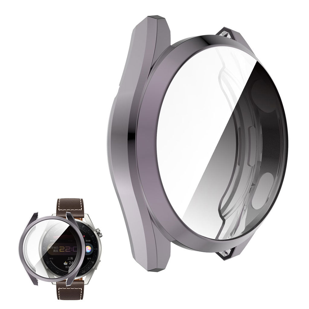 Super Fed Huawei Watch 3 Pro Silikone Cover - Sølv#serie_4