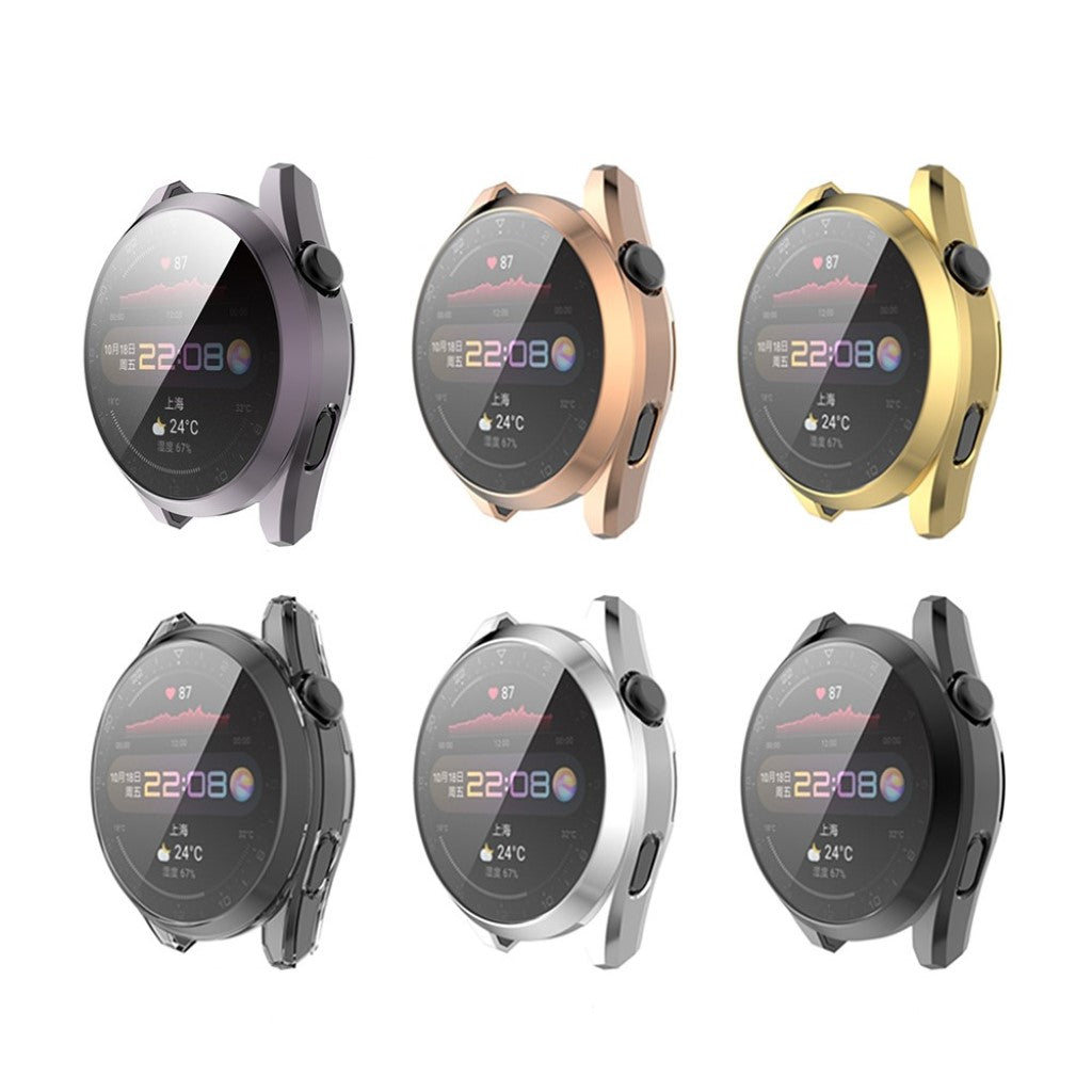 Super Fed Huawei Watch 3 Pro Silikone Cover - Guld#serie_6