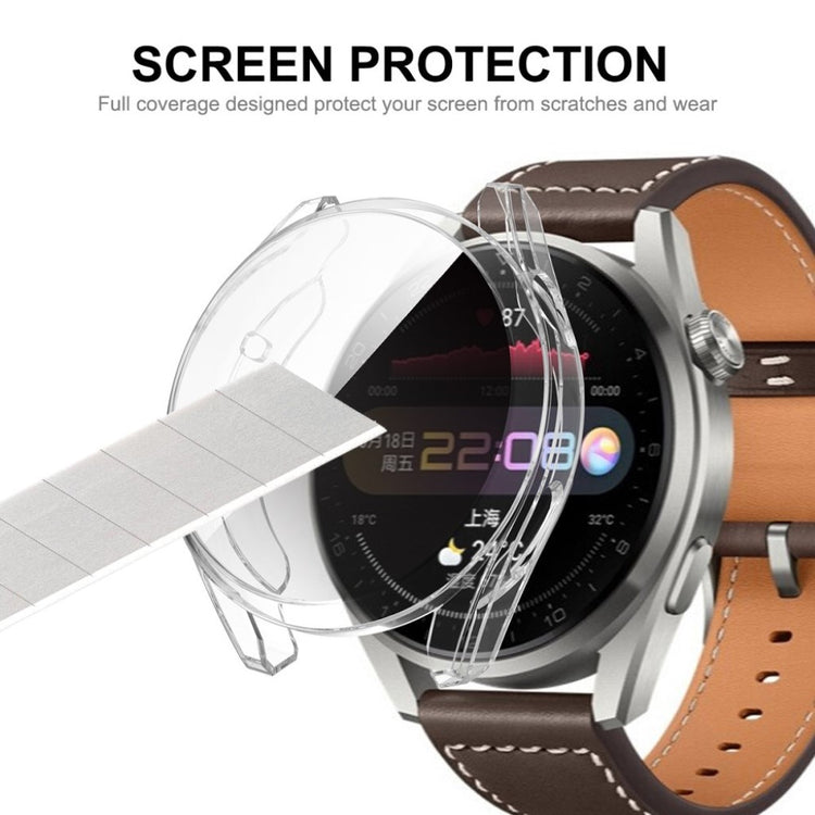 Super Fint Huawei Watch 3 Pro Silikone Cover - Gennemsigtig#serie_4