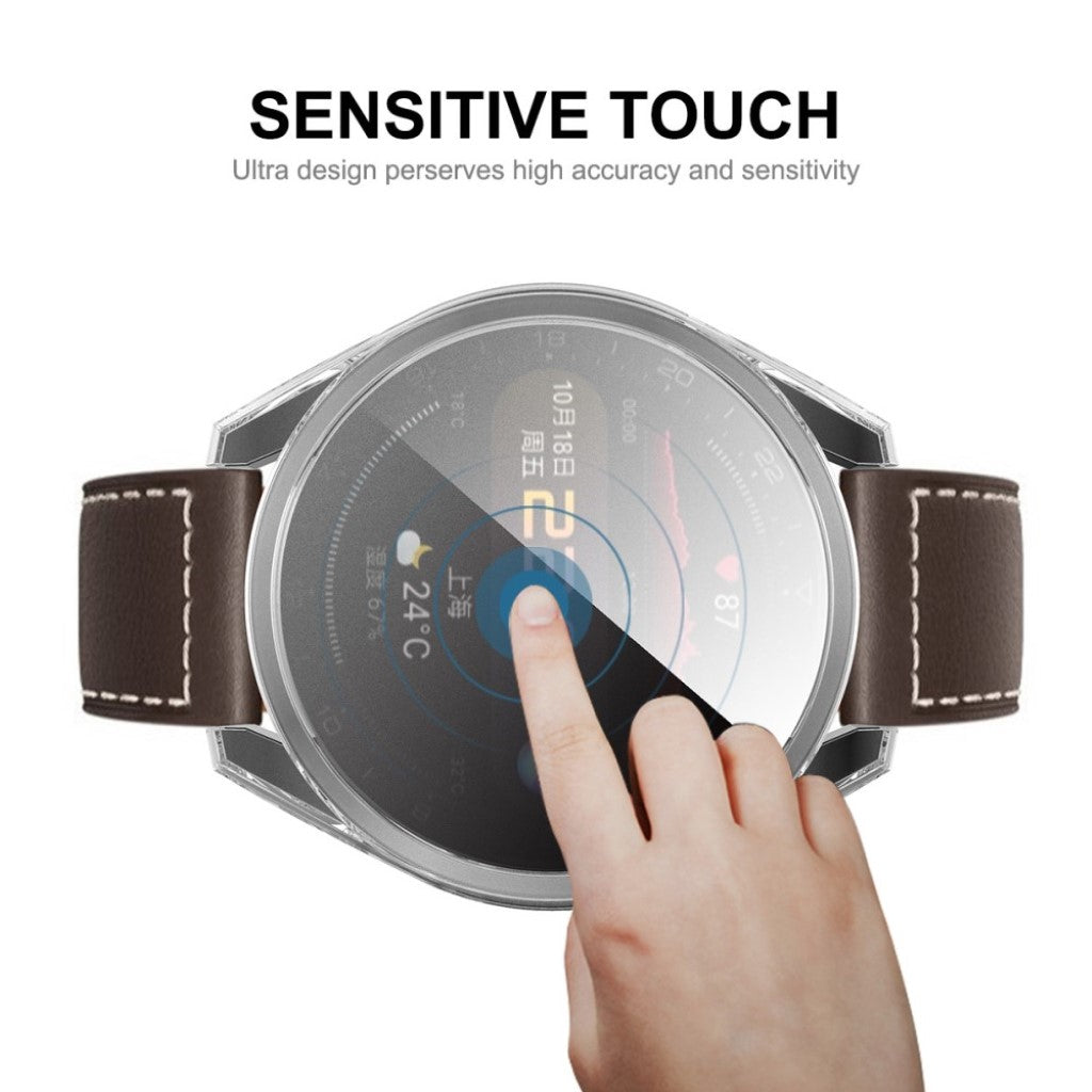 Super Fint Huawei Watch 3 Pro Silikone Cover - Gennemsigtig#serie_4