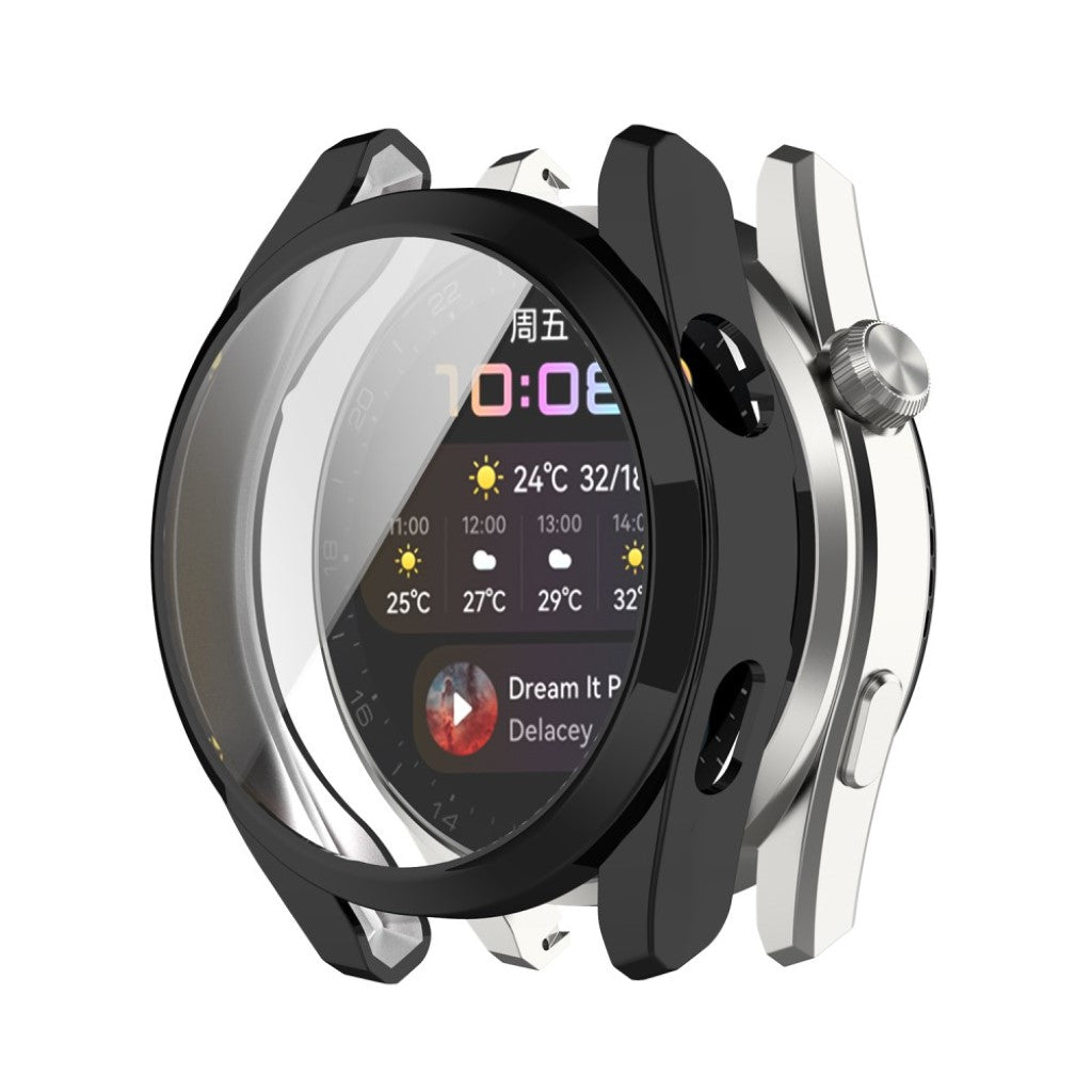 Super Fint Huawei Watch 3 Pro Silikone Cover - Sort#serie_1