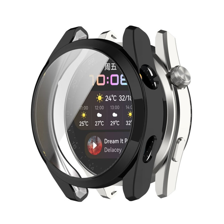 Super Fint Huawei Watch 3 Pro Silikone Cover - Sort#serie_1