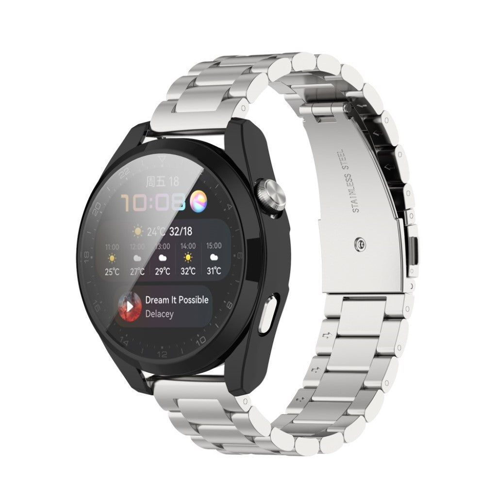 Super Fint Huawei Watch 3 Pro Silikone Cover - Sort#serie_1