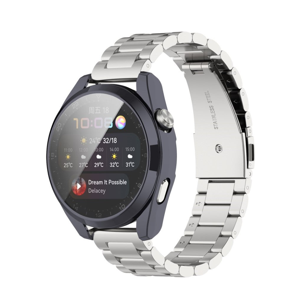 Super Fint Huawei Watch 3 Pro Silikone Cover - Sort#serie_2