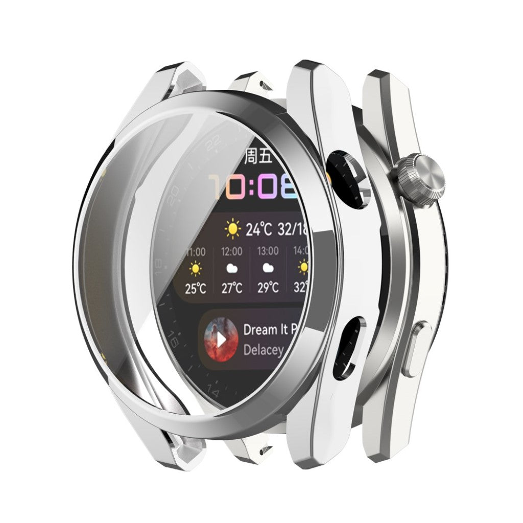 Super Fint Huawei Watch 3 Pro Silikone Cover - Sølv#serie_3