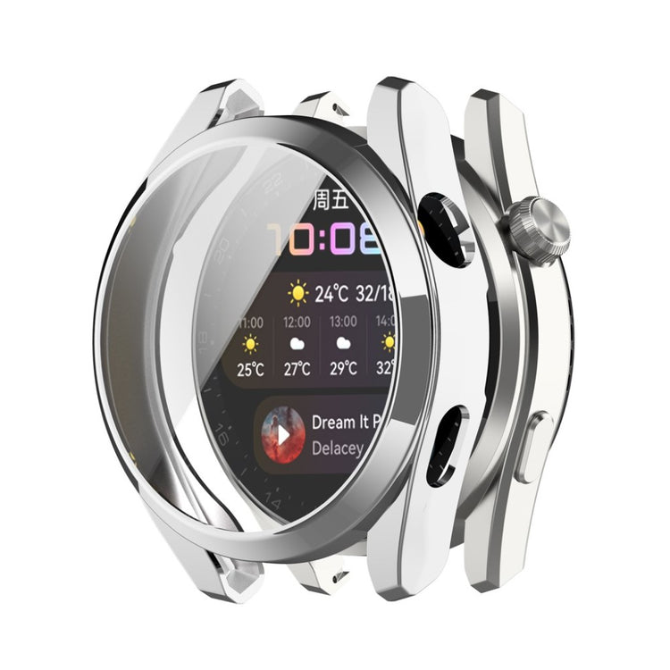 Super Fint Huawei Watch 3 Pro Silikone Cover - Sølv#serie_3
