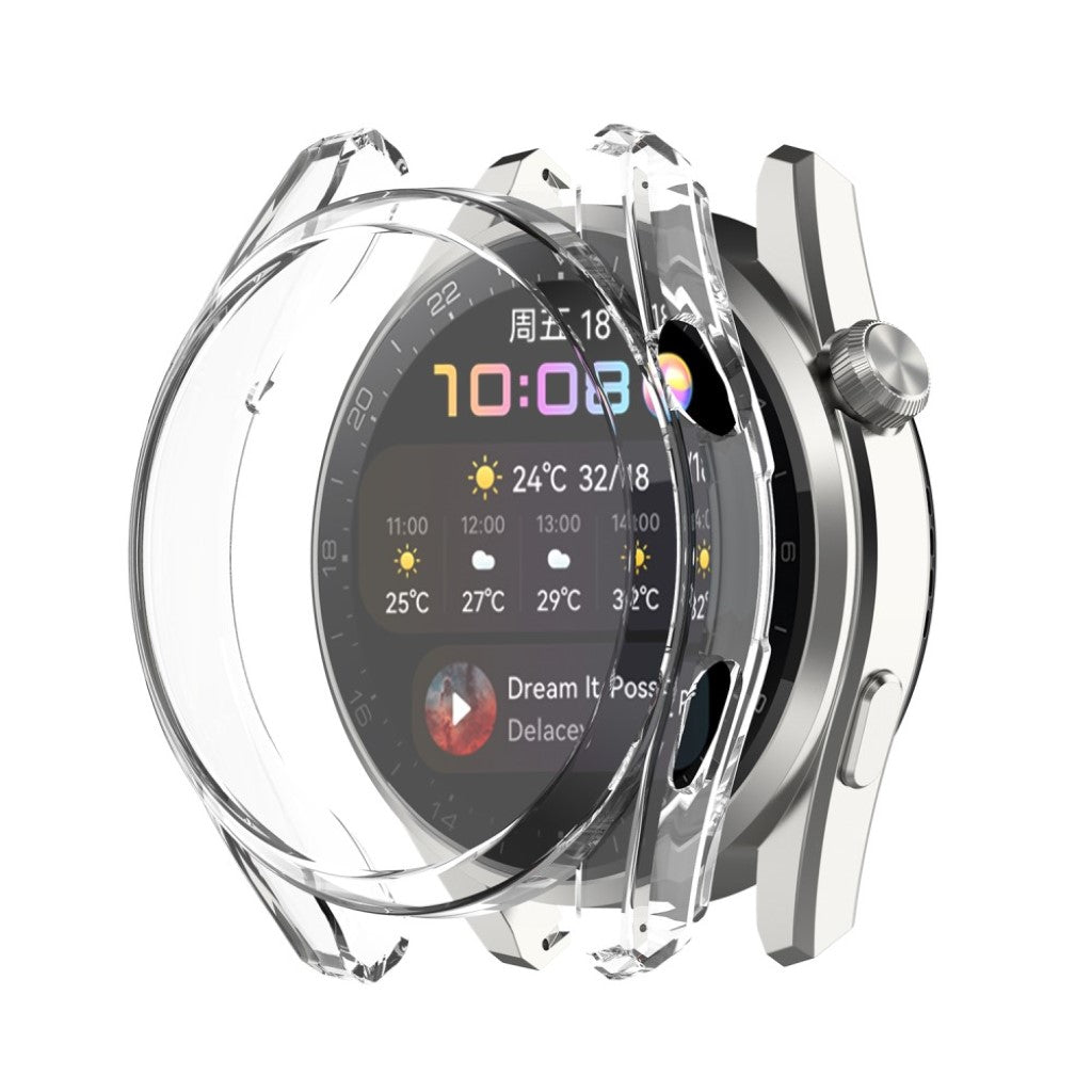Super Fint Huawei Watch 3 Pro Silikone Cover - Gennemsigtig#serie_4