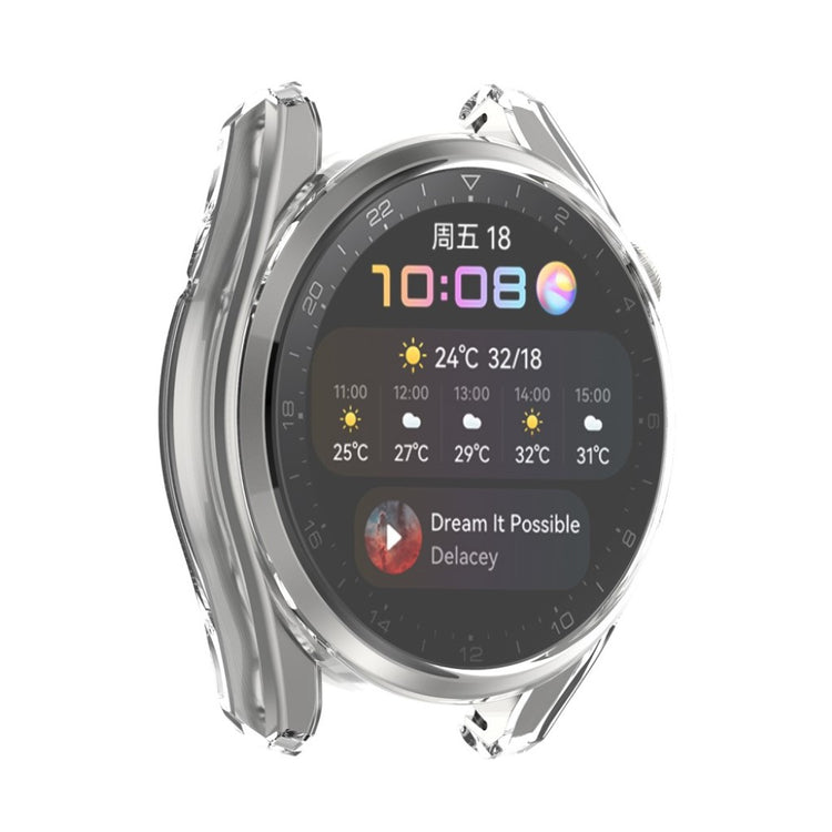 Super Fint Huawei Watch 3 Pro Silikone Cover - Gennemsigtig#serie_4