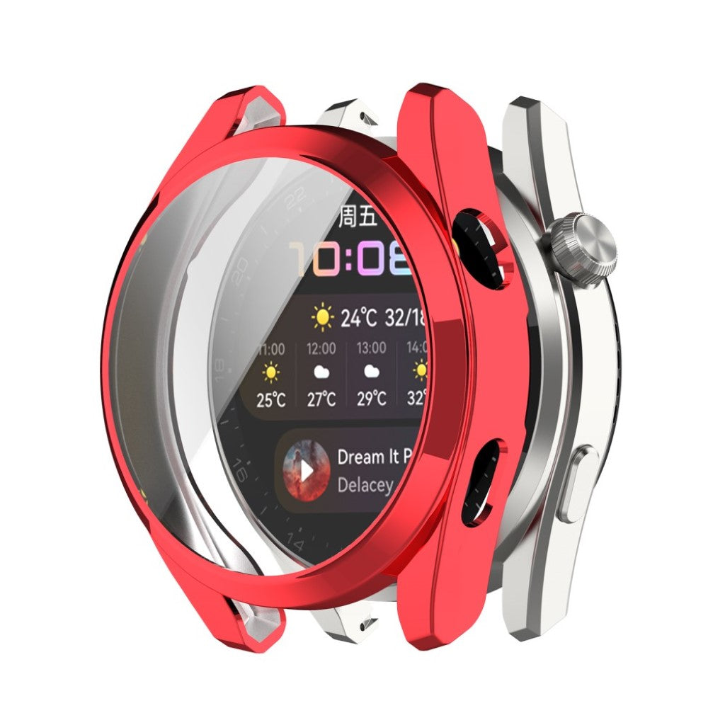Super Fint Huawei Watch 3 Pro Silikone Cover - Rød#serie_5