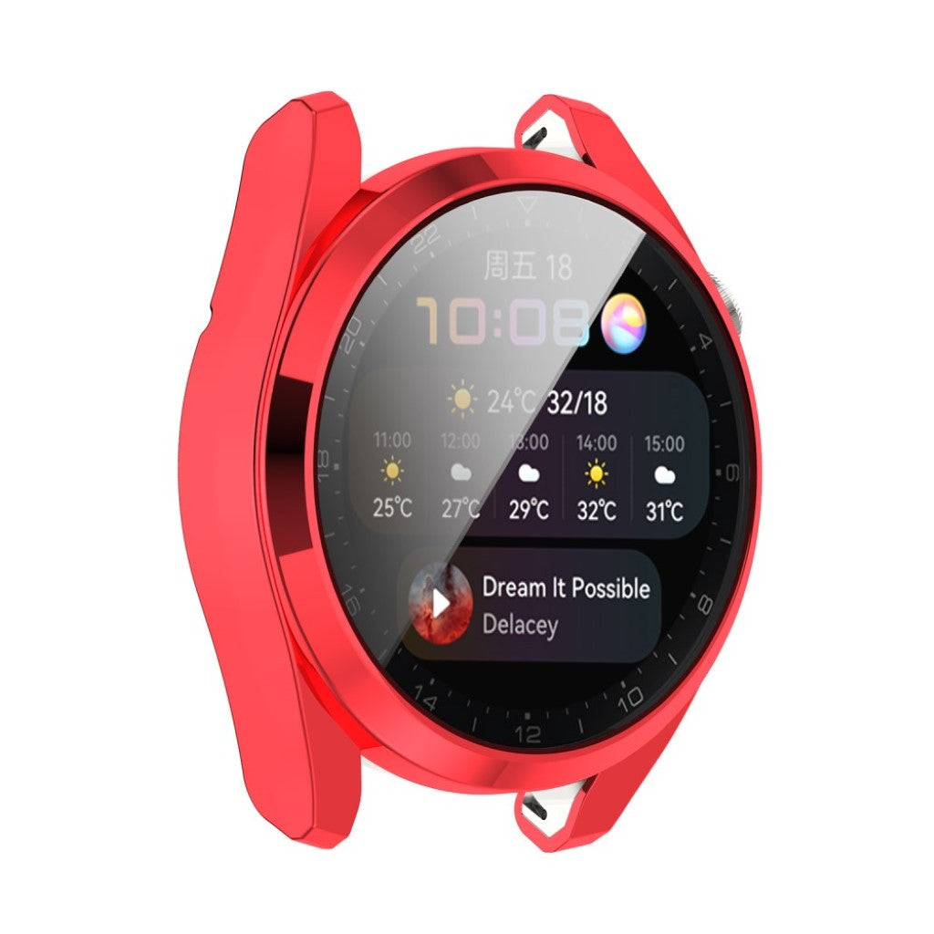 Super Fint Huawei Watch 3 Pro Silikone Cover - Rød#serie_5