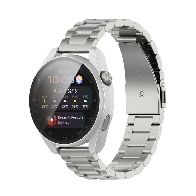Super Godt Huawei Watch 3 Pro Cover med Skærmbeskytter i Silikone og Hærdet Glas - Sølv#serie_2