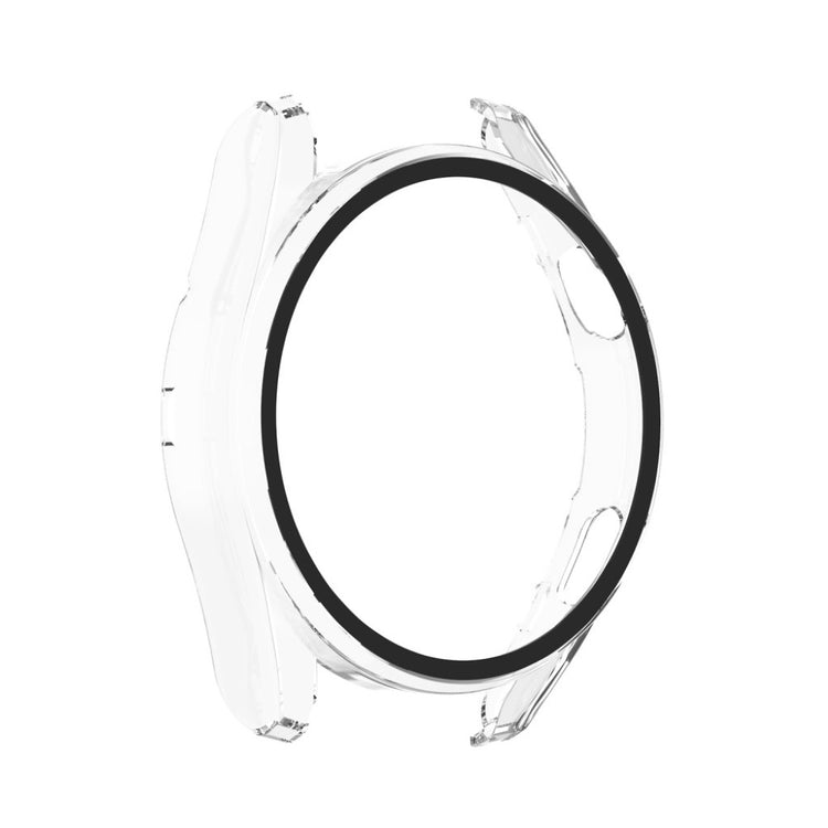 Super Godt Huawei Watch 3 Pro Cover med Skærmbeskytter i Silikone og Hærdet Glas - Gennemsigtig#serie_3