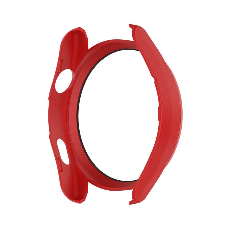 Super Godt Huawei Watch 3 Pro Cover med Skærmbeskytter i Silikone og Hærdet Glas - Rød#serie_4