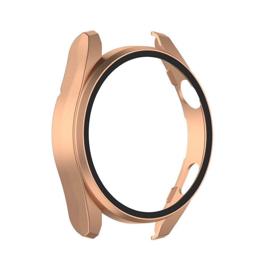 Super Godt Huawei Watch 3 Pro Cover med Skærmbeskytter i Silikone og Hærdet Glas - Pink#serie_5