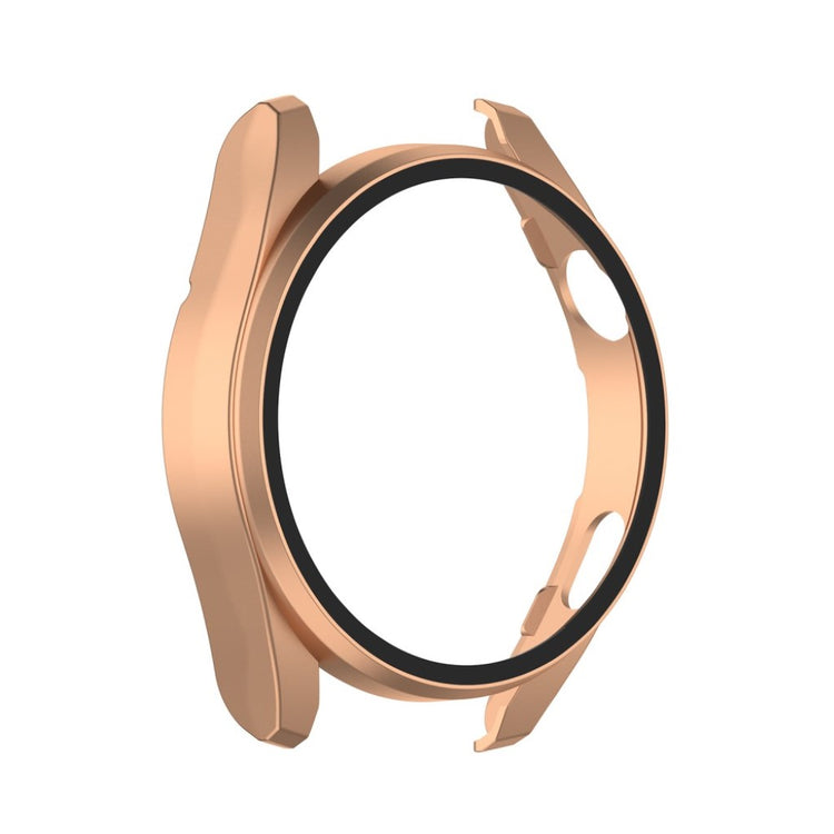 Super Godt Huawei Watch 3 Pro Cover med Skærmbeskytter i Silikone og Hærdet Glas - Pink#serie_5