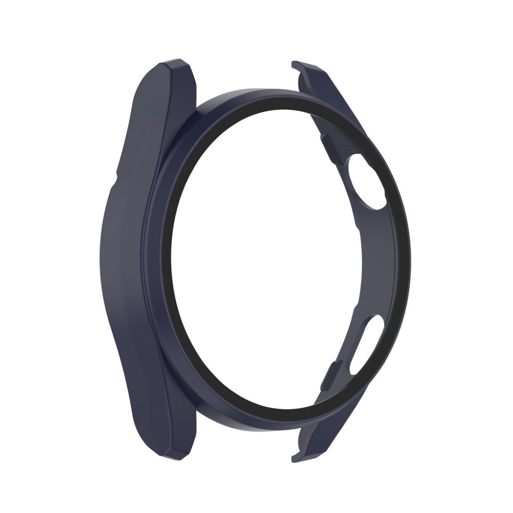 Super Godt Huawei Watch 3 Pro Cover med Skærmbeskytter i Silikone og Hærdet Glas - Blå#serie_6