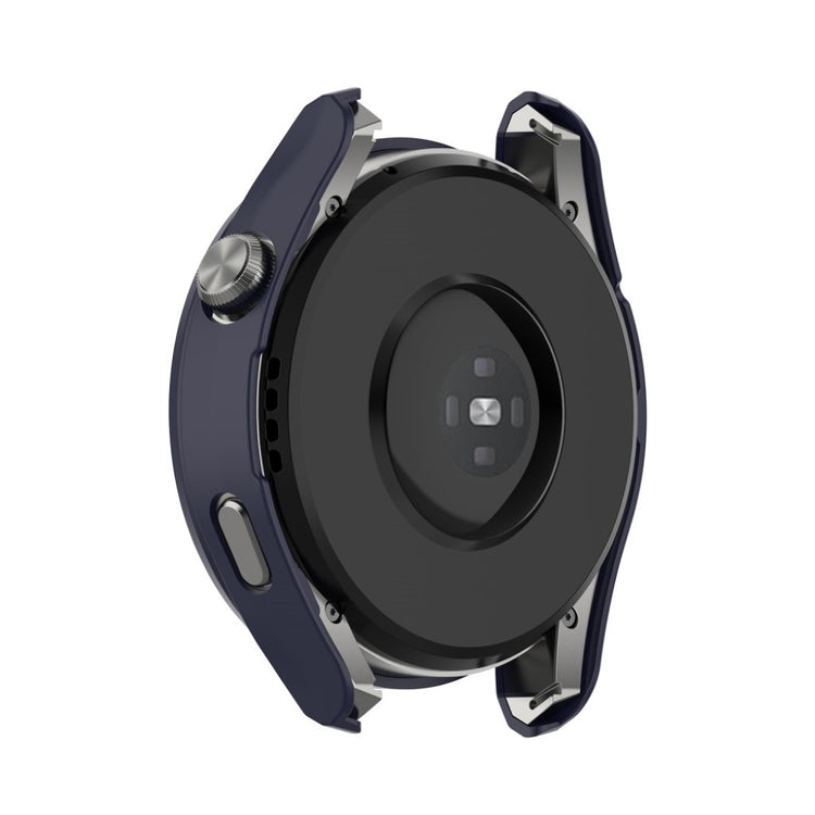 Super Godt Huawei Watch 3 Pro Cover med Skærmbeskytter i Silikone og Hærdet Glas - Blå#serie_6