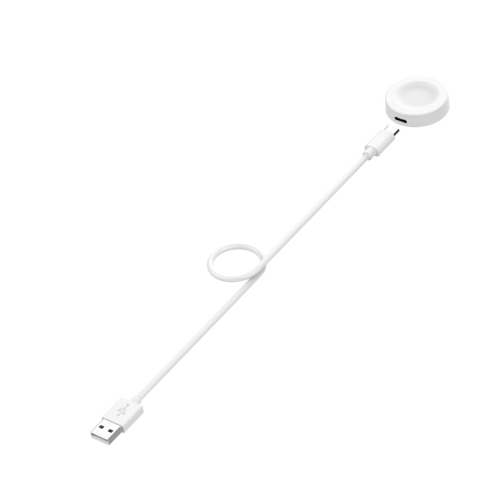 1m Plastik Huawei Watch 3 Pro Trådløs  Ladestation - Hvid#serie_2