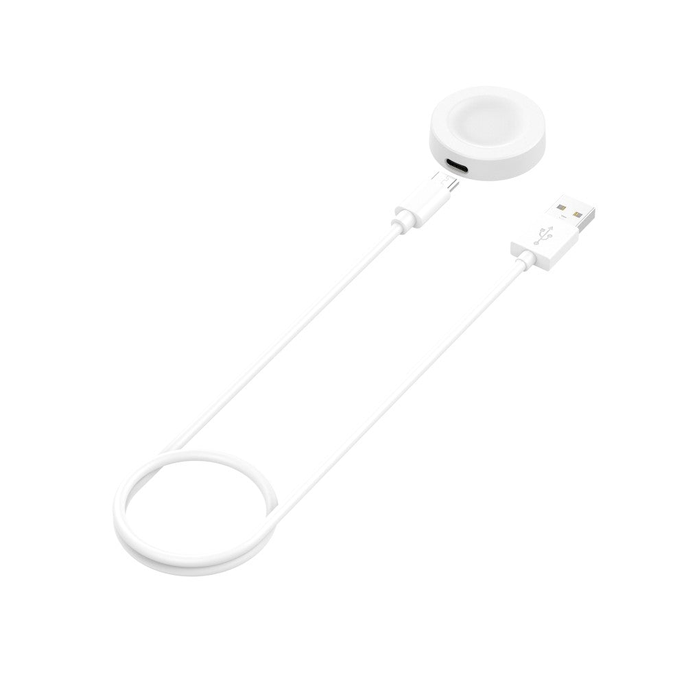 1m Plastik Huawei Watch 3 Pro Trådløs  Ladestation - Hvid#serie_2