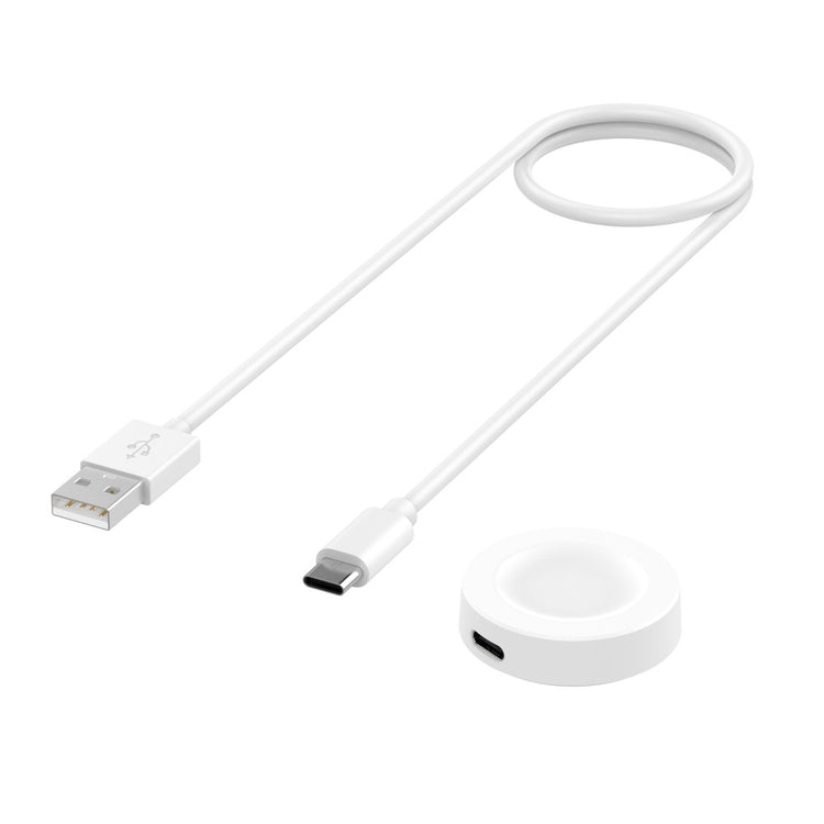 1m Plastik Huawei Watch 3 Pro Trådløs  Ladestation - Hvid#serie_2