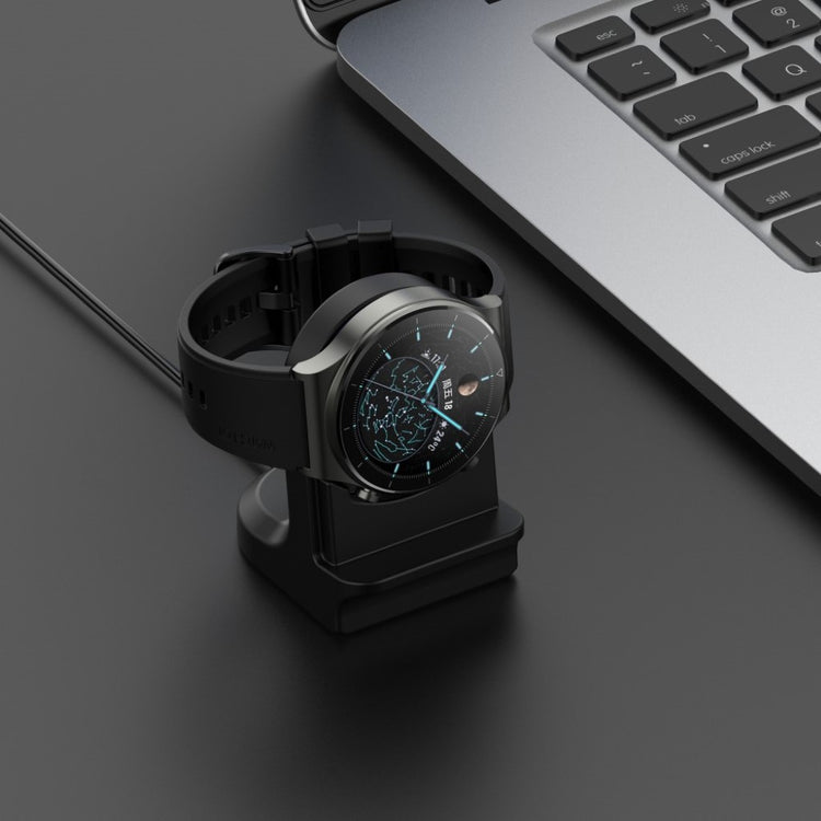 Huawei Watch 3 / Huawei Watch 3 Pro Silikone Holder - Sort#serie_1