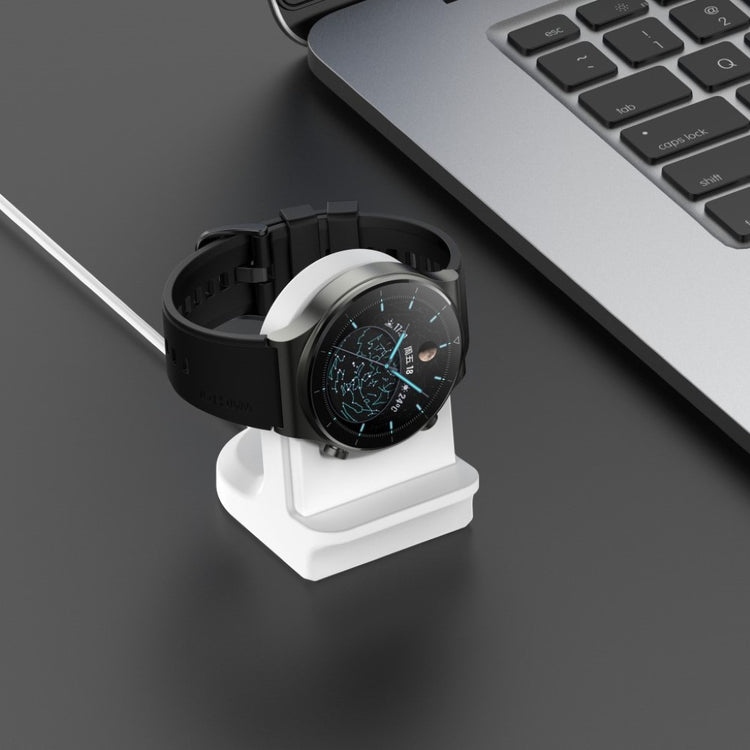 Huawei Watch 3 / Huawei Watch 3 Pro Silikone Holder - Hvid#serie_2
