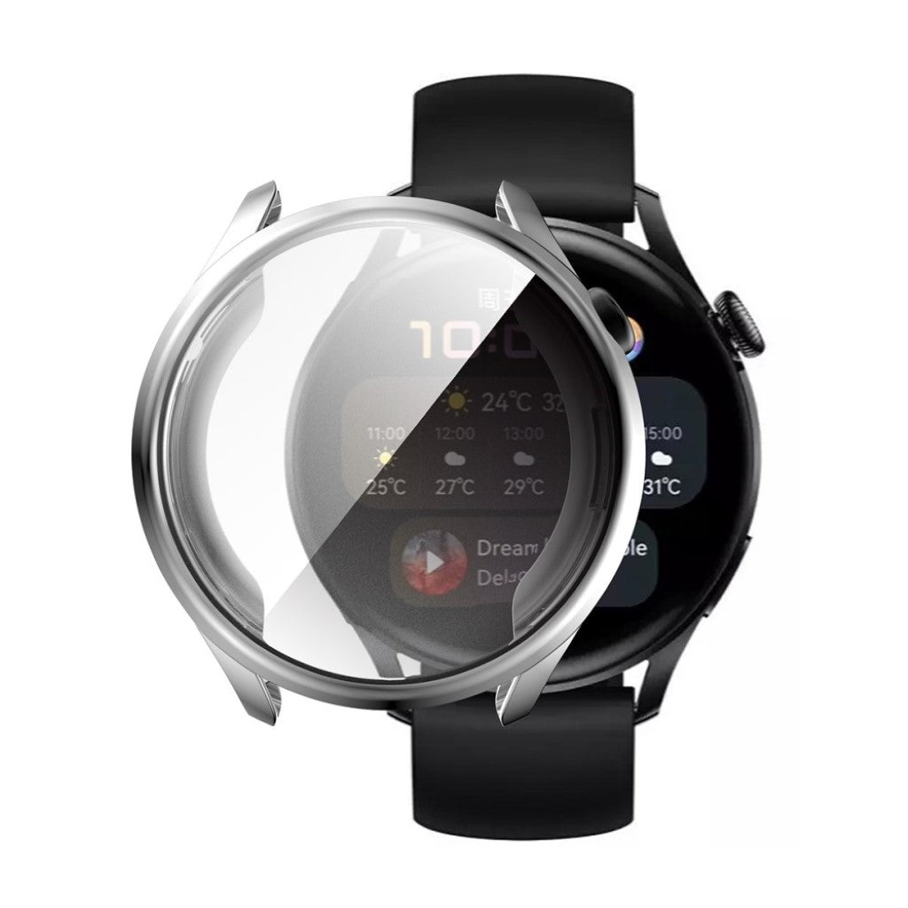 Super Fed Huawei Watch 3 Silikone Cover - Sølv#serie_4