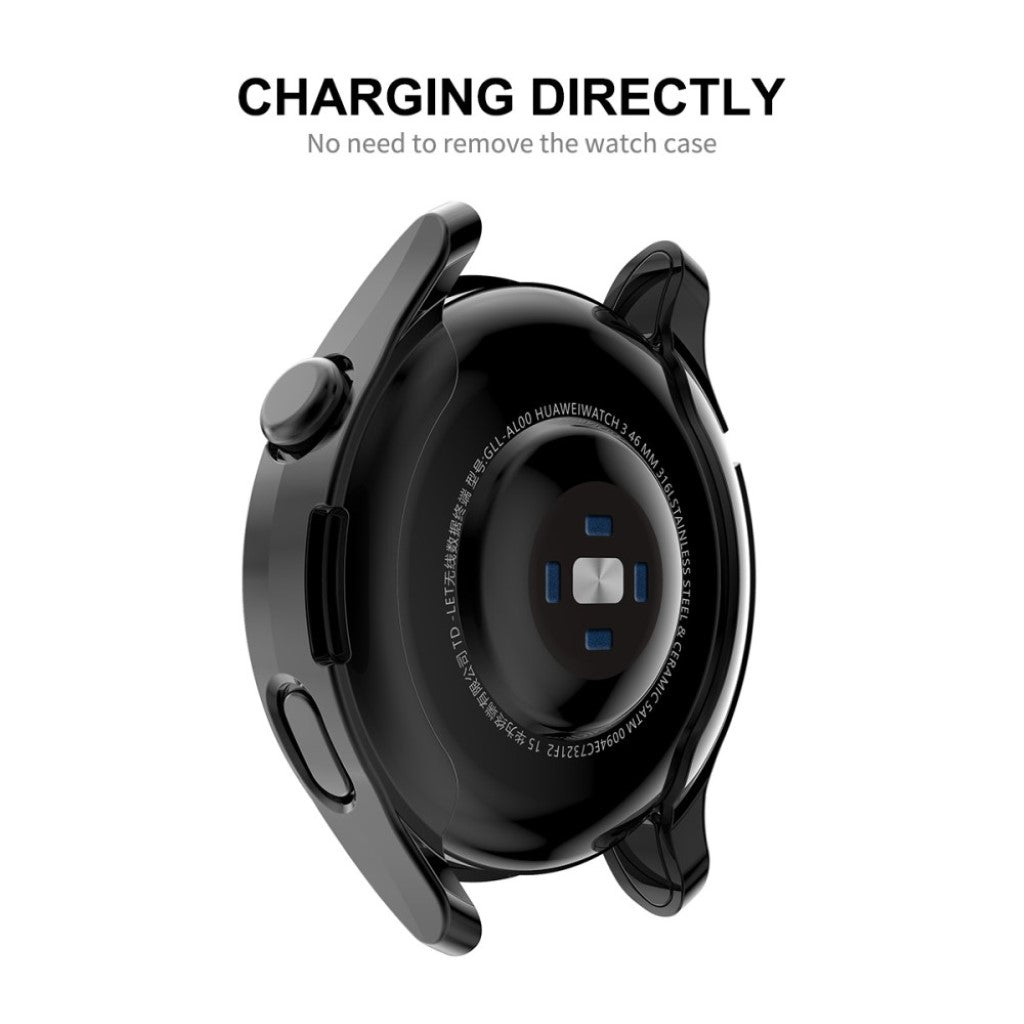Super Fed Huawei Watch 3 Silikone Cover - Sølv#serie_4
