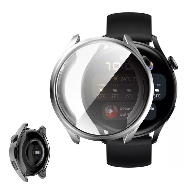 Super Fed Huawei Watch 3 Silikone Cover - Sølv#serie_4